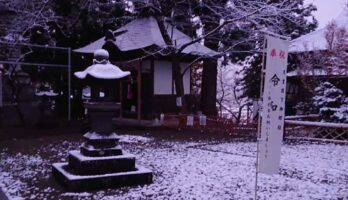 寒河江でも初雪です