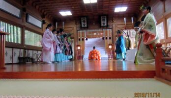 大嘗祭に合わせて、寒河江八幡宮でも大嘗祭当日祭を執り行いました
