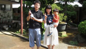 お若い和やかなご家族がお越し下さいました。