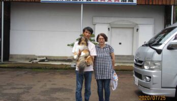 長野からワンちゃんと一緒にお越し下さいました。