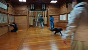 寒河江八幡宮ですす払いが行われました