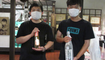 青森から好青年が古澤酒造資料館にお越し下さいました。