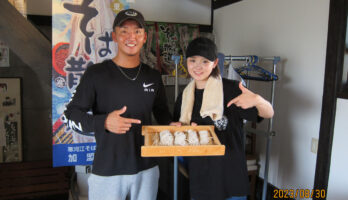 十年ぶりに紅葉庵にそば打ちに来てくれました