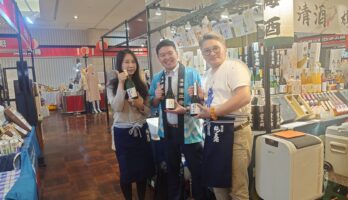 台南・新光三越の日本食品フェアで「しそ梅酒」が大人気！山形の日本酒をPRしてきました